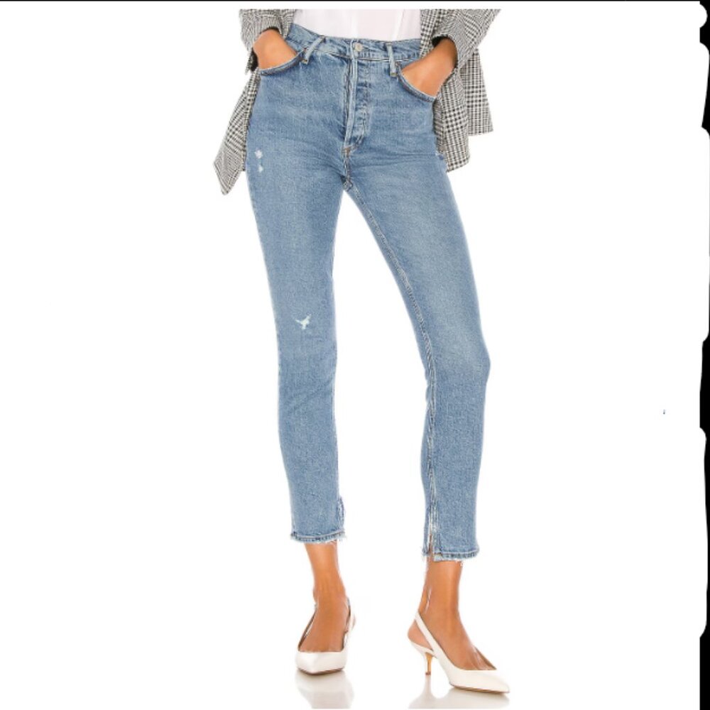 AGOLDE Nico High Rise Slim Denim Jeans Size 27
